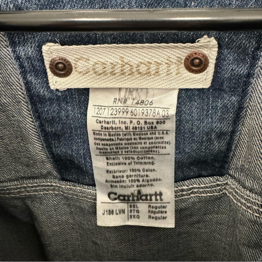 Carhartt Denim Button Down Jacket - image 6